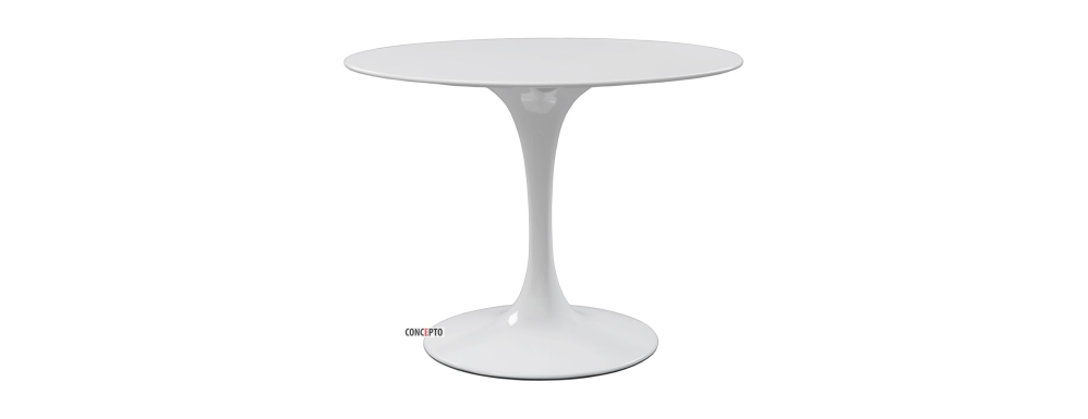 Tulip (Туліп) Concepto стіл круглий білий 100 см YP605-100-WHITE - Фото 1