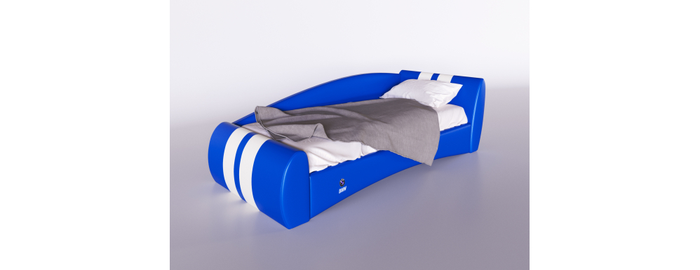 Кровать Формула Голубая BMW - Фото 5