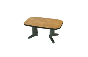 Laguna (Лагуна) стол пластиковый прямоугольный 100 см зелёный 4533