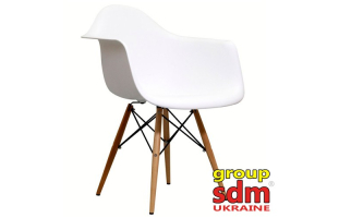 Кресло Тауэр Вуд, дерево бук, сиденье пластик, цвет белый SDM18WWh